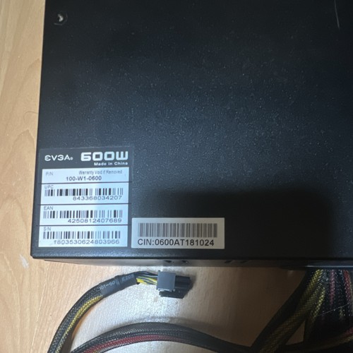 Evga 600w atx netzteil 80 - pc-netzteil,