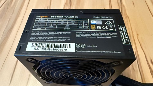 Quiet netzteil 600 w - netzteil,