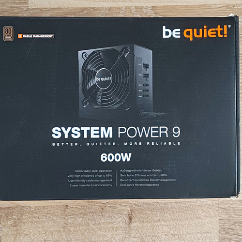 Quiet system power 9 600w - be,