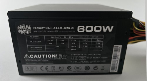 Cooler master 600 acab - master, rs-600-acab-l3