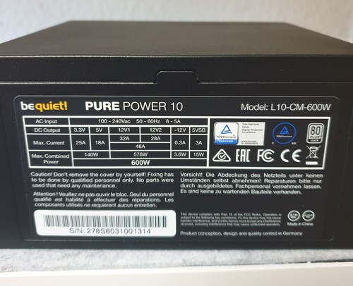 Quiet pure power 10 - be,